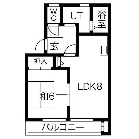 アムールハイツの物件間取画像